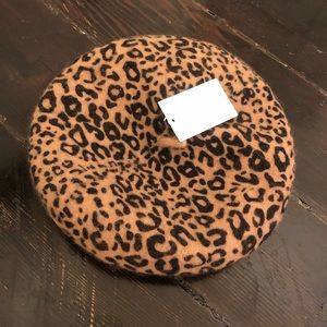 COPY - NWT Forever 21 Leopard Print Beret